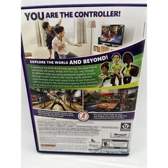 XBOX 360 KINECT ADVENTURES! Game 2010 Rated E Complete - Picture 4 of 6